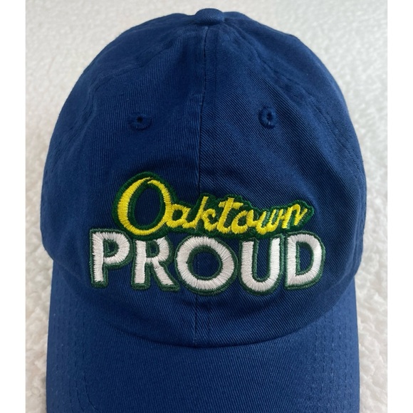 Blue/Yellow “Oaktown Proud” Oakland CA Baseball Cap - Picture 2 of 12